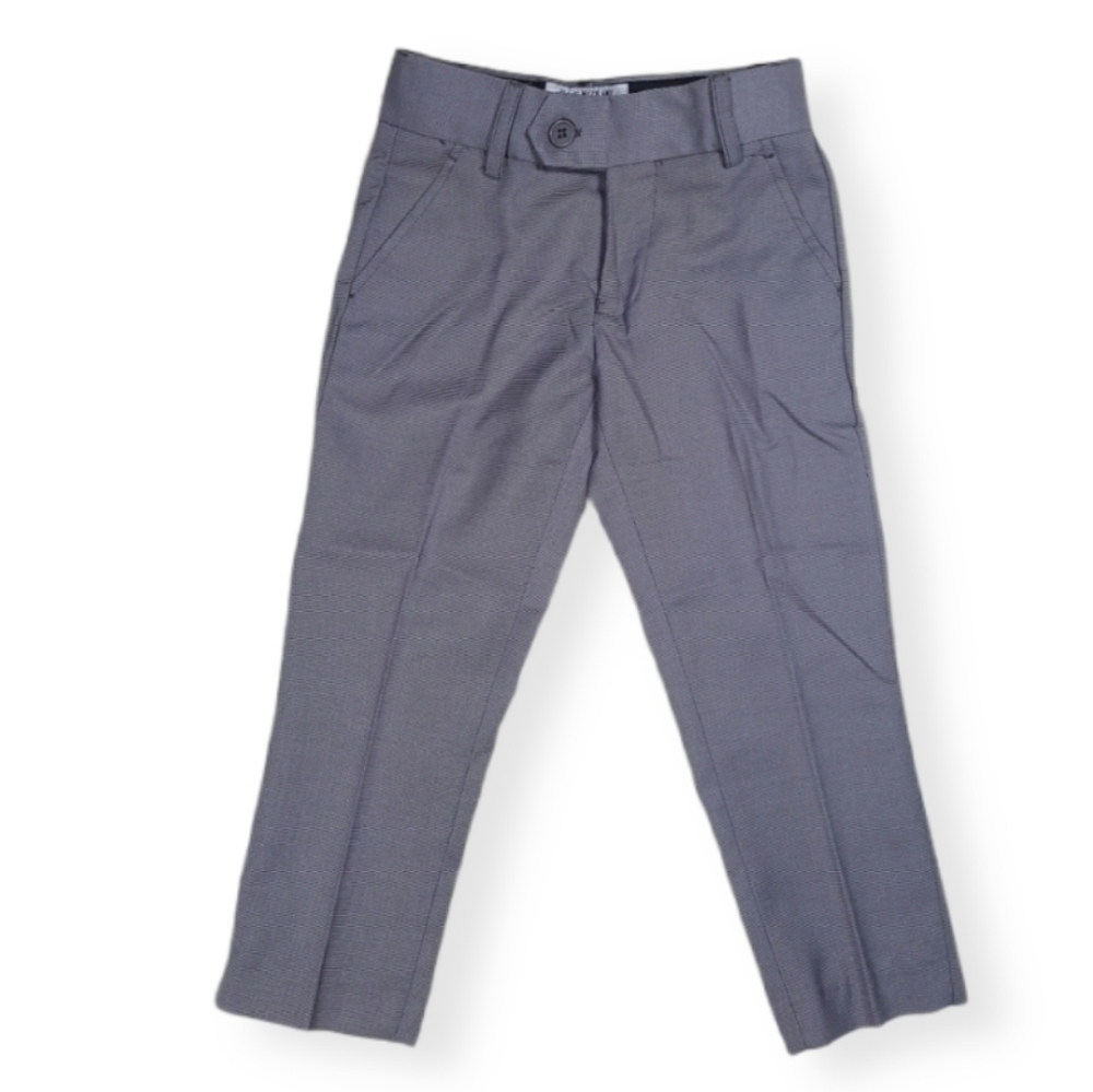 Isaac Mizrahi Boys Gray Birdseye Dress Pant 2T